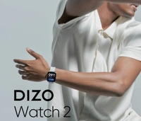 realme DIZO Watch 2 GOLD (by realme TechLife)  (White Strap, Free Size) - GOLD