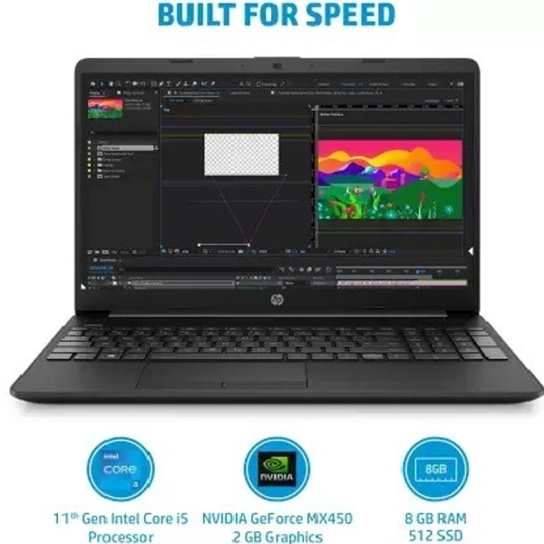 HP 15s Intel Core i5 11th Gen - (8 GB/512 GB SSD/Windows 11 Home/2 GB Graphics) 15s-du3519TX Thin and Light Laptop  (15.6 Inch, Natural Silver, 1.75 Kg, With MS Office) - Boulder, 512GB, 8GB, 15.6, 1.75 KG