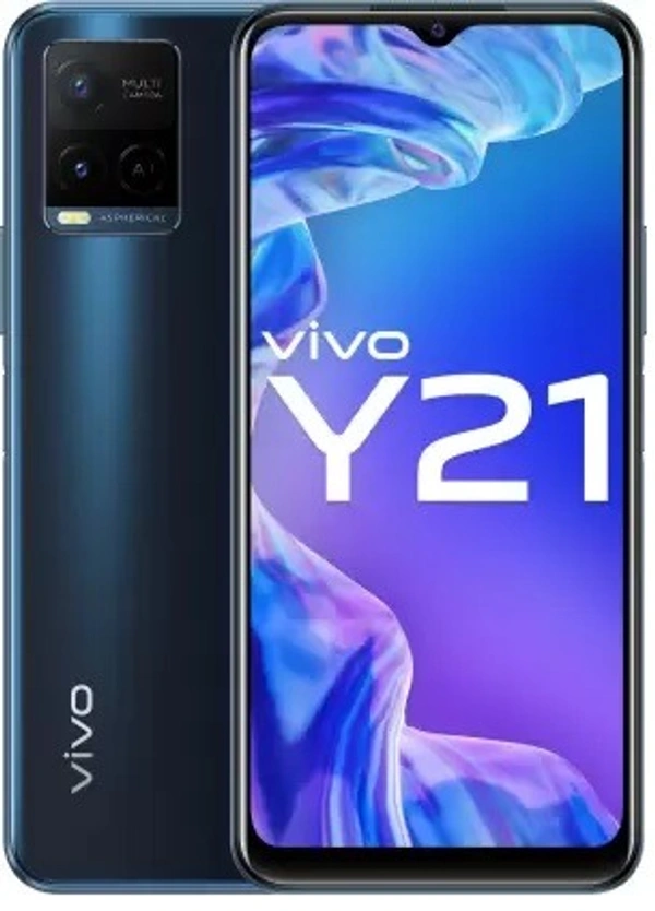 VIVO vivo Y21 (Midnight Blue, 64 GB)  (4 GB RAM) - Midnight Blue, 64GB, 4GB