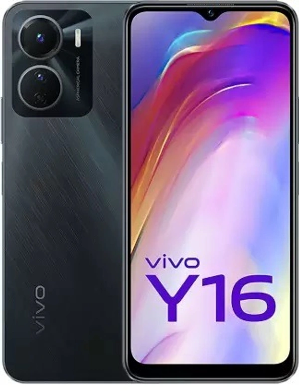 VIVO vivo Y16 (Steller Black, 64 GB)  (3 GB RAM) - Black, 64gb, 3gb