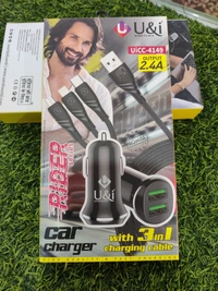 U&I 2.4A Output CAR CHARGER UICC-4149 - Black