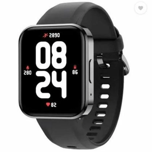realme DIZO Watch D 1.8 inch Dynamic display with 550nits brightness (by realme techLife)  (Classic Black Strap, Free Size)