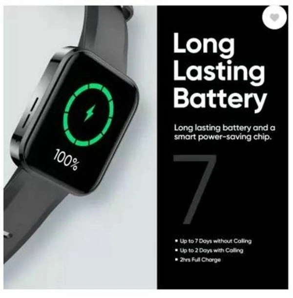 realme DIZO Watch D 1.8 inch Dynamic display with 550nits brightness (by realme techLife)  (Classic Black Strap, Free Size)