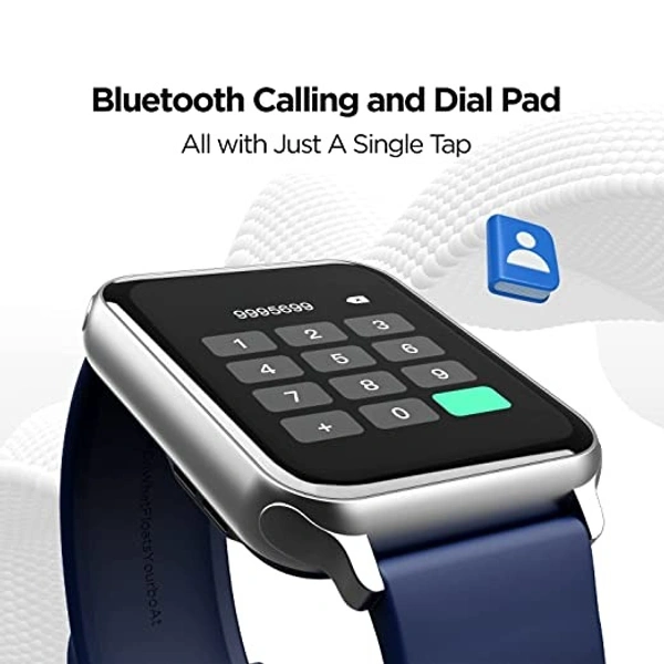 Boat boAt Wave Call Smart Watch, Smart Talk with Advanced Dedicated Bluetooth Calling Chip, 1.69 HD Display with 550 NITS & 70% Color Gamut, 150+ Watch Faces, Multi-Sport Modes, HR, SpO2, IP68(Deep Blue) - Teal Green