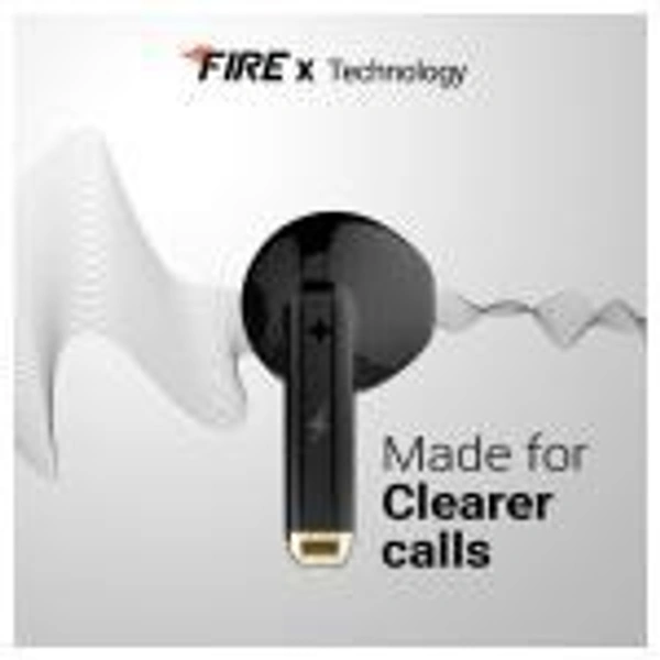 FIRE BOLTT Fire-Boltt Fire Pods Ninja G211 True Wireless Earbuds with IPX4 Water Resistant, Black - BLACK