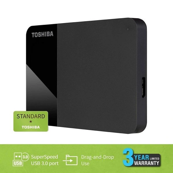 TOSHIBA Toshiba Canvio Ready 1TB Portable External HDD - BLACK