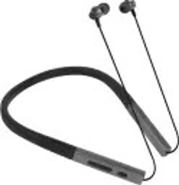 vippo VIPPO VBT-1395 GRAND SERIES 38 Hours Playtime Magnetic storage wireless Neckband Bluetooth Headset  (Grey, In the Ear) - black