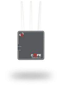 COFE 4G Sim Router with Triple Antenna, Support All GSM Sim with 120 Mtr Range, Speed 300 Mbps 4G Router  (Black, Single Band)