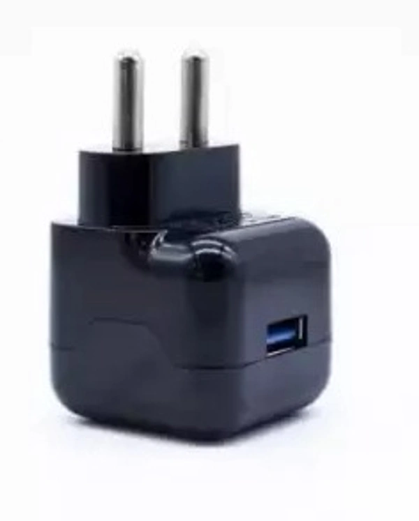 Ubon 1.1 A Mobile CH-129 1.1A HOME TRAVEL CHARGER BOOSTCHARGE 2020 EDITION Charger with Detachable Cable  (Black, Cable Included)