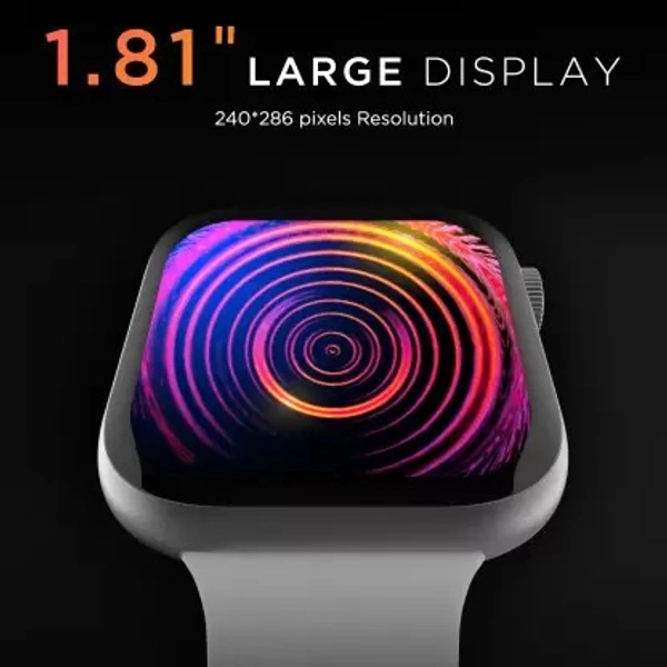 FIRE BOLTT  Fire-Boltt Fighter 1.8'' Bluetooth Calling Smartwatch, 118 sports modes, AI Voice Assistant Smartwatch  (Grey Strap, Free Size) - Pharlap