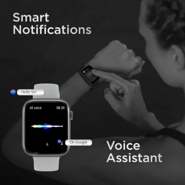 FIRE BOLTT  Fire-Boltt Fighter 1.8'' Bluetooth Calling Smartwatch, 118 sports modes, AI Voice Assistant Smartwatch  (Grey Strap, Free Size) - Pharlap