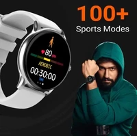 FIRE BOLTT Fire-Boltt Hurricane 1.3" Curved Glass Display with 360 Health Training, 100+ Sports Modes Smartwatch  (Grey Strap, Free Size) - WHITE,GREY,BLACK