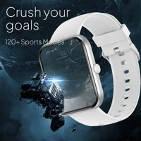 fire boltt Fire-Boltt Terminator 1.99" Bluetooth Calling Smartwatch, Split Screen, AI Voice Assistant Smartwatch  (Pink Strap, Free Size)