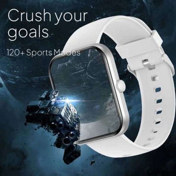 fire boltt Fire-Boltt Terminator 1.99" Bluetooth Calling Smartwatch, Split Screen, AI Voice Assistant Smartwatch  (Pink Strap, Free Size)