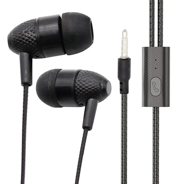  Boat 310 High bass earphone Wired Headset  (black, white, In the Ear) - BLACK,WHITE
