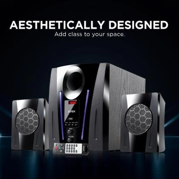 INTEX Intex 2.1 XV 2100 DG FMUB 40 W Bluetooth Home Theatre  (Black, 2.1 Channel)