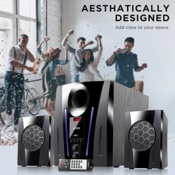 INTEX Intex 2.1 XV 2100 DG FMUB 40 W Bluetooth Home Theatre  (Black, 2.1 Channel)