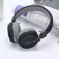SH-12 Wireless/ Bluetooth Headphone With FM and SD Card?? Bluetooth Headset  (Black, On the Ear)