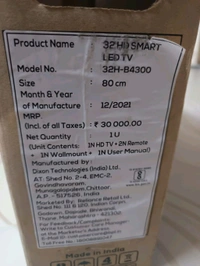 BPL 32INCHES LED SMART TV 