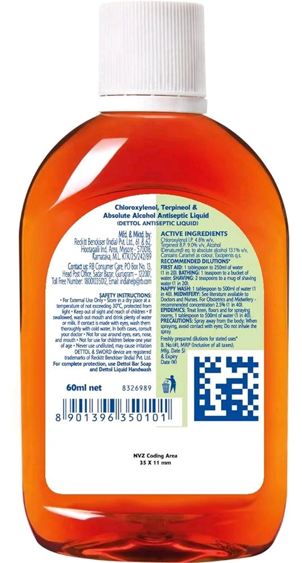 Dettol Liquid  - 60ml