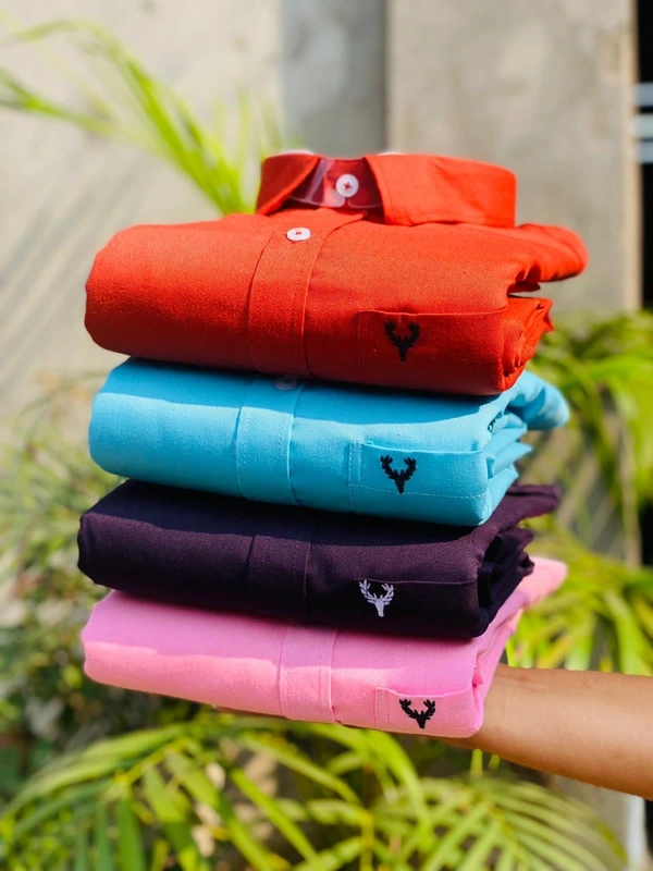 The Monkey House Allen Men's Plain Shirt Combo - Pack of 4 | Premium Cotton | Casual & Formal Wear - M-38
