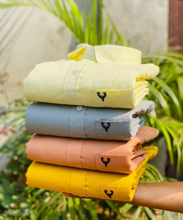 The Monkey House Allen Men's Plain Shirt Combo - Pack of 4 | Premium Cotton | Casual & Formal Wear - M-38