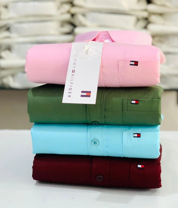 The Monkey House Tommy Men's Plain Shirt Combo - Pack of 4 | Premium Cotton | Casual & Formal Wear - L-40