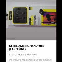 Future Cellular Ear Phones FC 70 +71High (Quality 2pis)Sound Baas Headphone - black, nun