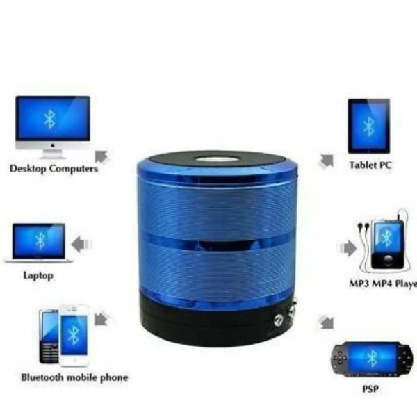 WS Portable Bluetooth Speaker - red  blue black , 5.1