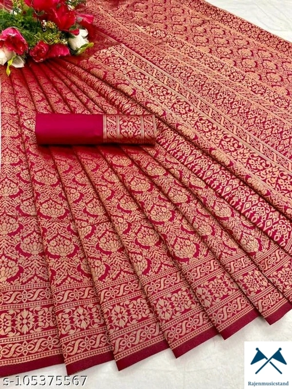 Kanjeevaram  Charvi Petite Sarees*Saree Fabric: Kanjeevaram SilkBlouse: Separate Blouse Piece - All, Free