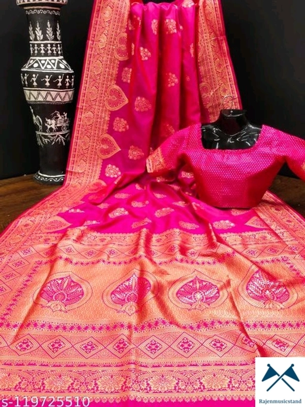 *Saree Fabric: Banarasi S Charvi Voguish Sarees*Saree Fabric: Banarasi SilkBlouse: Separate Blouse Piece - All, Free