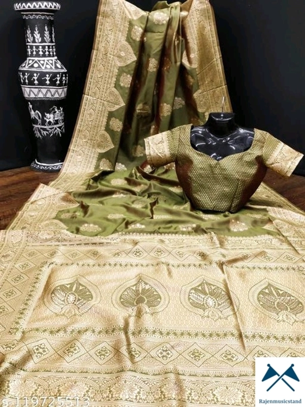 *Saree Fabric: Banarasi S Charvi Voguish Sarees*Saree Fabric: Banarasi SilkBlouse: Separate Blouse Piece - All, Free