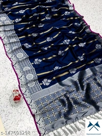 Ecoya Name:*Adrika Superior Sarees*Saree Fabric: Litchi SilkBlouse: Separate Blouse PieceBlouse Fabric: Litchi Silk - All, Free