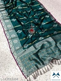 Ecoya Name:*Adrika Superior Sarees*Saree Fabric: Litchi SilkBlouse: Separate Blouse PieceBlouse Fabric: Litchi Silk - All, Free