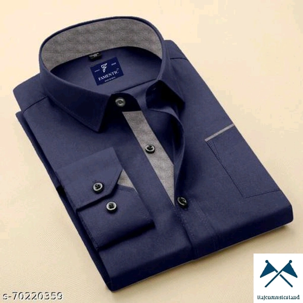 A For : Men Formal ShirtsFabric: CottonSleeve Length: Long SleevesPattern: - M