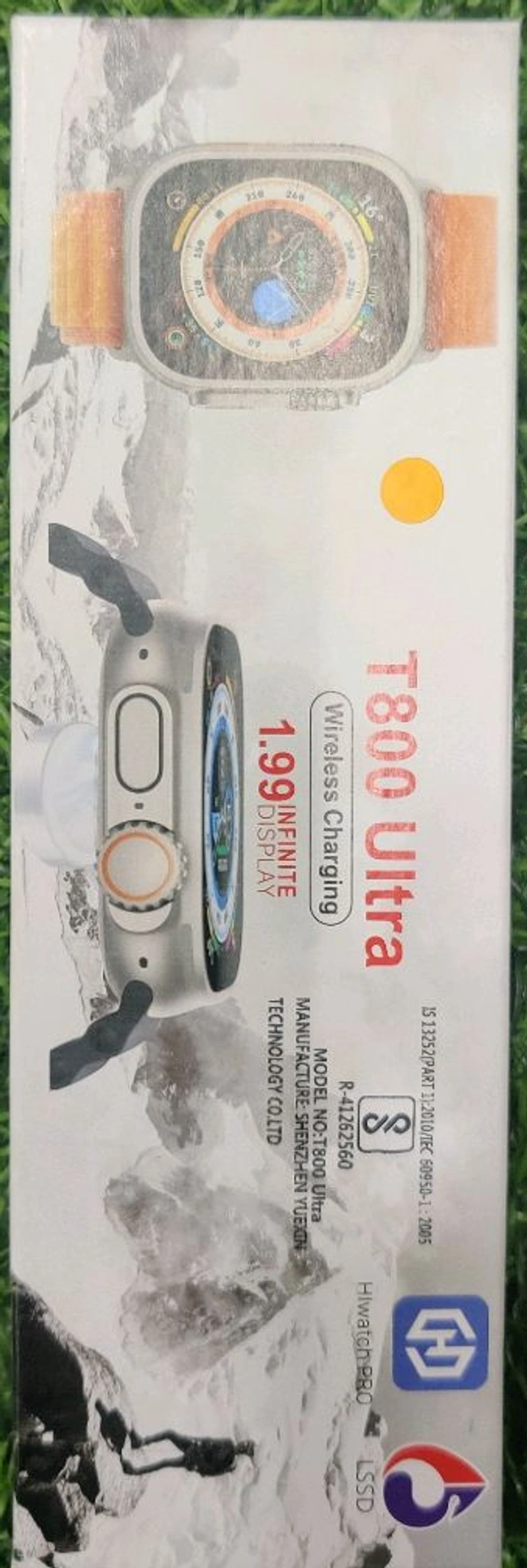 Smart Watch T800 - Free Size, International Orange, T800 Ultra