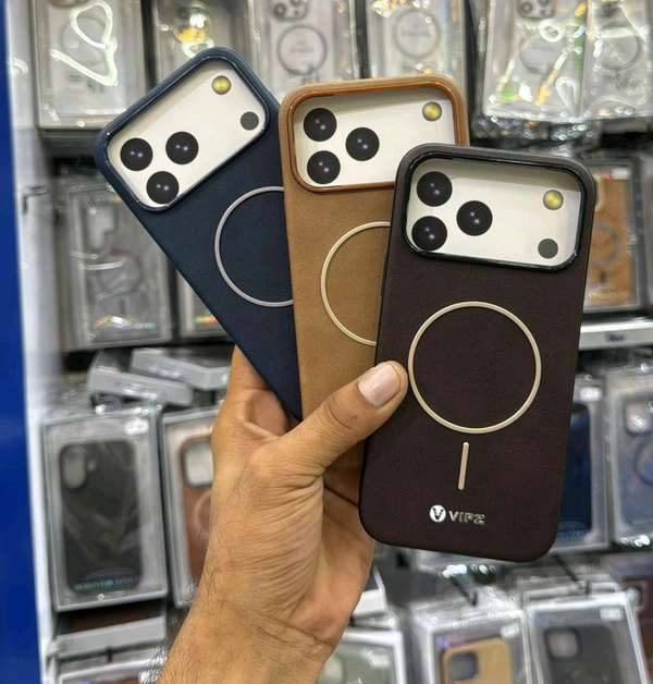 HIGH QUALITY LATHDER MAGSFEE WORKING VZ POUCHES - FREE, IPHONE 15 PRO-3