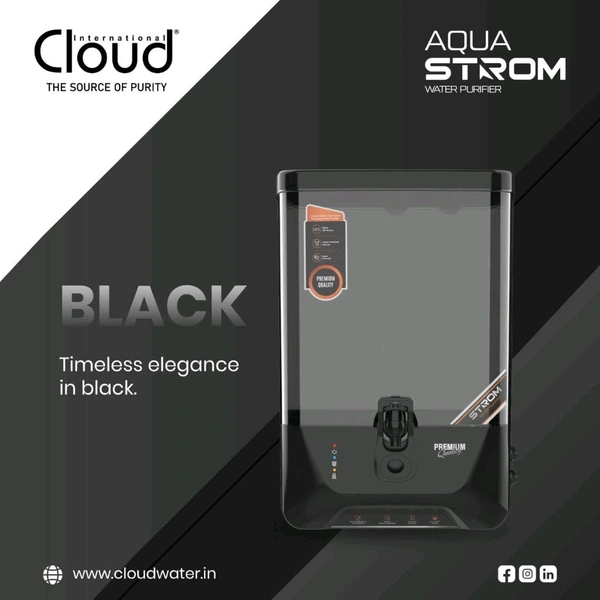 Cloud Aqua Strom Water Purifier  - Royal Blue, RO, Alkaline
