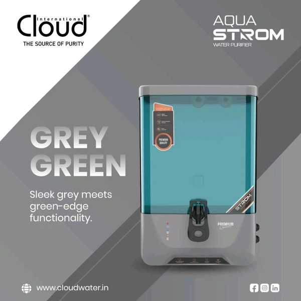 Cloud Aqua Strom Water Purifier  - Royal Blue, RO, Alkaline