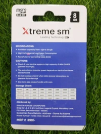 Xtreme Sm 8gb Sd Card 