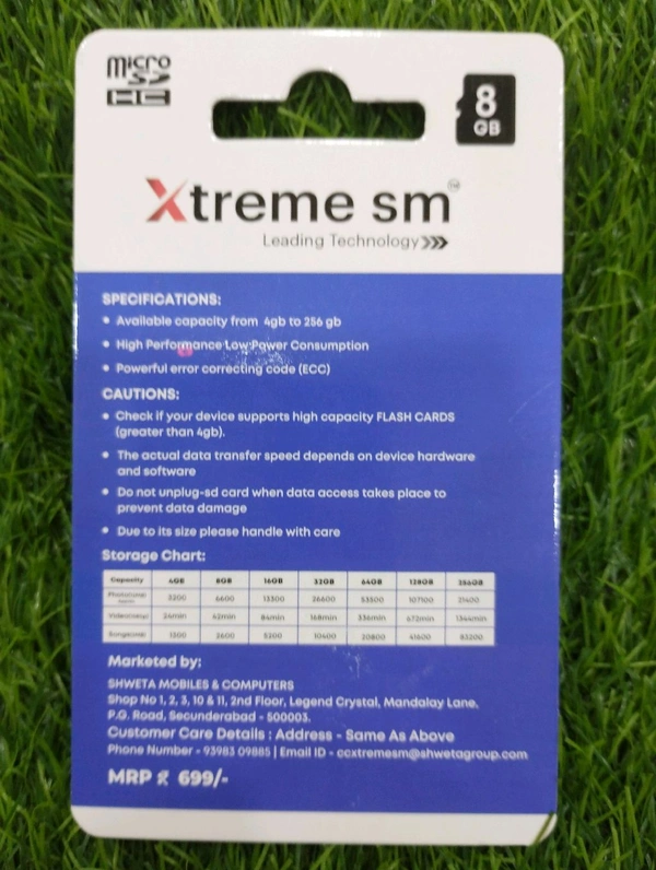 Xtreme Sm 8gb Sd Card 