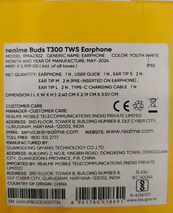 REALME  Realme Buds T300