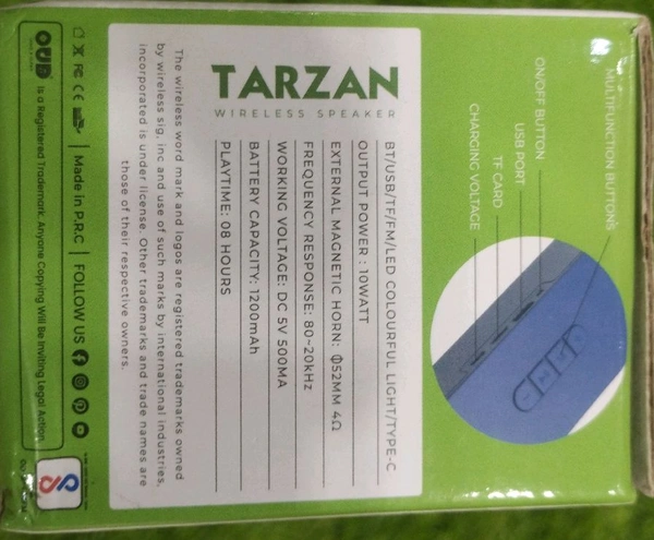 Oud Tarzan Wireless Speaker 