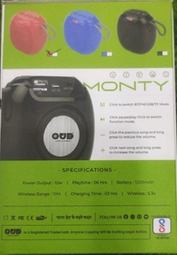 Oud Monty Wireless Speaker 