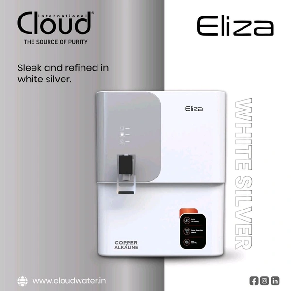 Cloud Eliza Alkaline Water Purifier  - Black, Wight & Copper