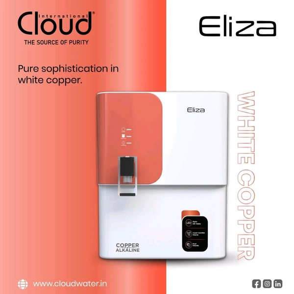 Cloud Eliza Alkaline Water Purifier  - Black, Wight & Copper