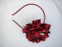 Plastic Flower Hair Tai ( Hair Band) For Baby Girl  - White