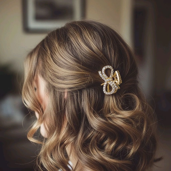 Hair Clip With Stones 