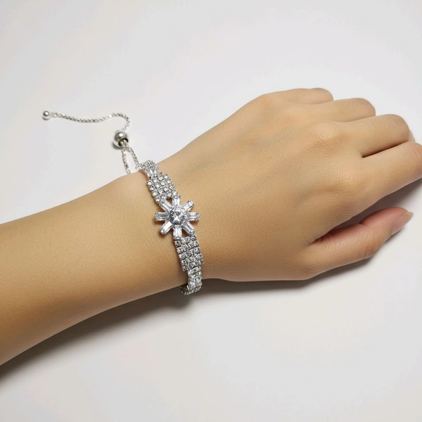 Premium Bracelet White Stones 
