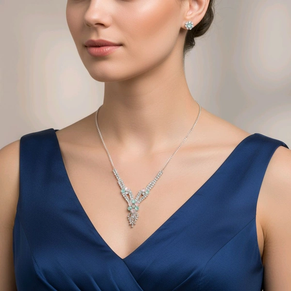 Necklace With White Stones  - Free